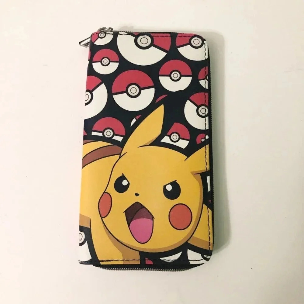 2015  Pokemon Pikachu Zip Clutch Wallet Nintendo